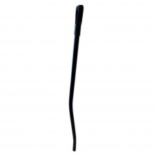 Черенок для зимней лопаты 32 мм с V обр ручкой стальной изогнутый в оплетке черный Цикл