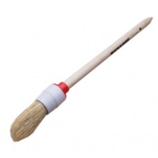 Кисть круглая № 6 (30мм) натуральная щетина с деревянной ручкой