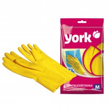 Перчатки резиновые York люкс М