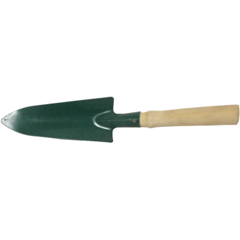 Совок посадочный пикеровочный с деревянной ручкой (порошковая окраска, СПУ 1,5мм)